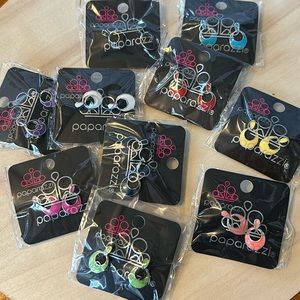 One lot of 10 pair Paparazzi post earrings